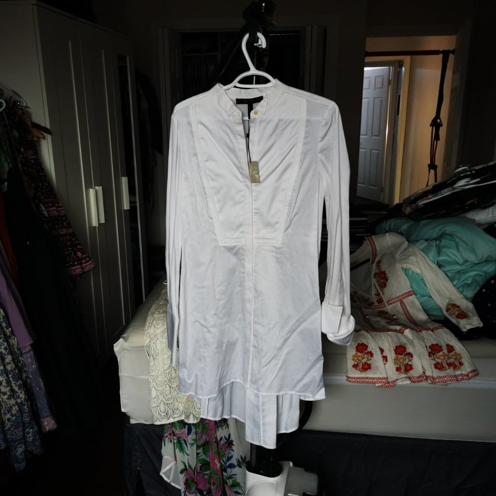 NWT White Shirtdress